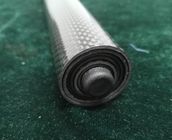 Couleur noire Téléscopie en fibre de verre carbone + pôle d'expansion de mât 3m 4m longueur avec capuchons