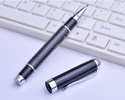 Stylo exécutif de fibre de carbone   cadeau noir de luxe de stylo de fibre de carbone pour la signature d'affaires
