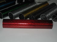 la fibre de verre colorée a mélangé le tuyau/tube hybrides de fibre de carbone pour la décoration