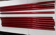 tubes colorés rouges de fibre de carbone de la couleur 12mm avec l'aspect bel
