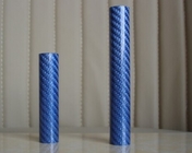 haut tube bleu brillant 30mm de fibre de carbone en vente