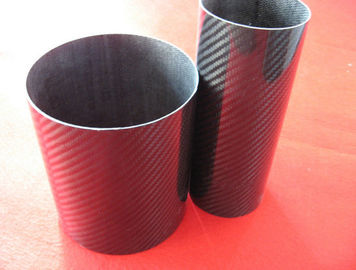 le CFRP brillant de tuyau de pople de tube de fibre de carbone du grand sergé 3K du grand diamètre 500mm pour le tube de télescope décorent le tube