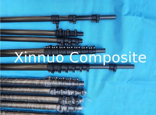 Tubes extensibles de 40 pieds de hauteur rigide en fibre de carbone
