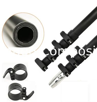 Poteaux télescopiques en fibre de carbone de 18m 60ft de longueur anti-rotation fabriqués en Chine