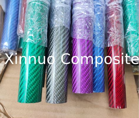 Différentes Tailles Beaux tubes à anneaux en fibre de carbone colorés pour bijoux