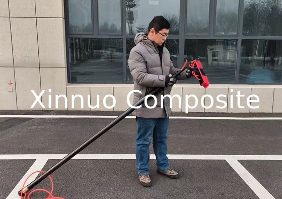 clamp rapide 18m longueur 60ft haute rigidité fibre de carbone poteau télescopique