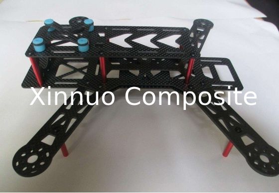 coupe CNC à haute rigidité de tôles en fibre de carbone pour drones, instruments médicaux