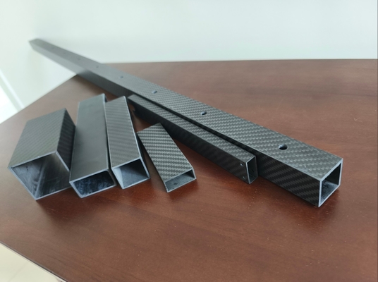 Tubes en fibre de carbone carrés de haute résistance en 3K, fabriqués en Chine