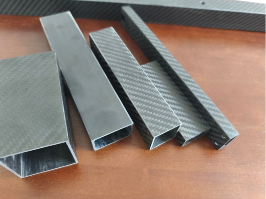 Tubes en fibre de carbone carrés de haute résistance en 3K, fabriqués en Chine