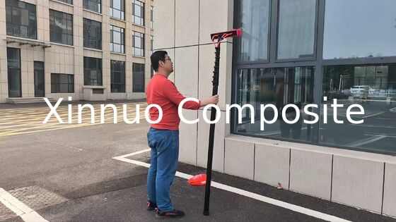 XN 20ft 30ft 40ft 45ft 50ft haut robuste tube de fibre de carbone à télescope alimenté à l'eau