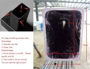 tube ovale de fibre de carbone de tube de place de fibre de carbone forgé 3 par pouces avec le prix usine