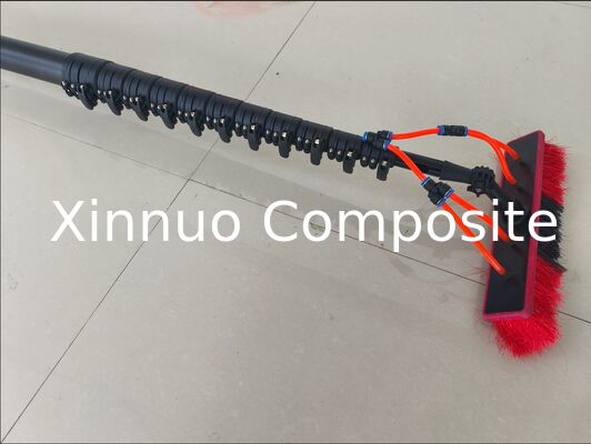 Perche télescopique de nettoyage de vitres en fibre de carbone de haute rigidité de 20 m (65 pieds) de Chine