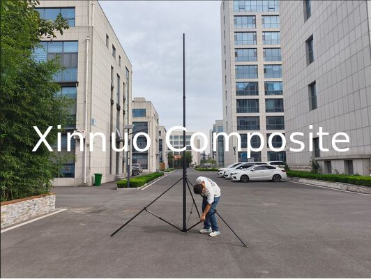 mât télescopique en fibre de carbone de 10m 12m pour trépied en fibre de carbone pour appareil photo