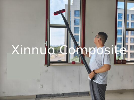 China heavy duty 21m 70ft  Carbon Fiber Telescopic Window Cleaning Pole