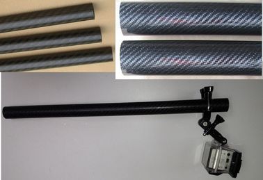 poteau de trépied de fibre de carbone de tuyauterie de trépied d'unipod autour des tiges et des tubes pour la caméra