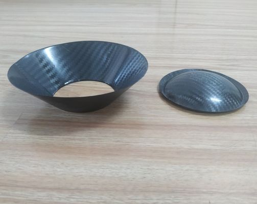 pièces audio de woofer de voiture de cône de subwoofer de haut-parleur bruyant de fibre de carbone de cône de haut-parleur de fibre de carbone de 5 pouces pour la musique