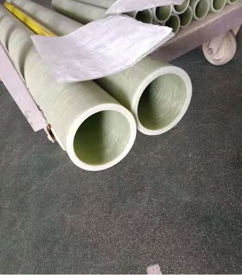 tube jaune de fibre de verre de frp de tuyau de tube de fibre de verre de couleur verte de blessure de filament de diamètre de 120mm utilisé pour la garde