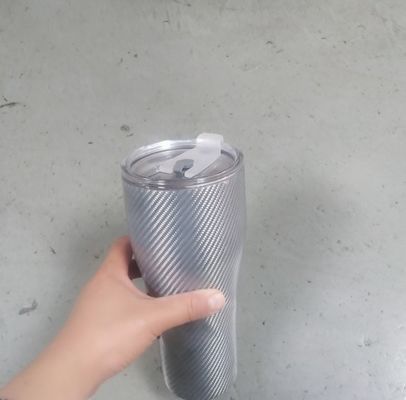 Culbuteur isolé parmur tout neuf d'acier inoxydable de fibre de carbone pour boissons chaudes/froides de tasse de tasse de café/bière