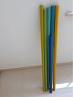 les tubes de fibre de verre de vent de filament du long vert 150/180℃ à hautes températures de 1118mm/couleur bleue/rouge pour la batterie protègent la coquille