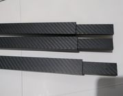 Tube mat adapté aux besoins du client de Rectanglar de tuyau de place de fibre de carbone de haut sergé ferme raide