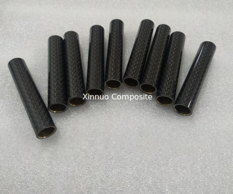 61 fibre brillante simple de carbone de millimètre de longueur 3K avec un intérieur de tube en laiton/tube de cuivre