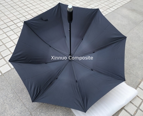 Les nervures protégeant du vent du parapluie 8 d'affaires d'hommes de parapluie de fibre de luxe noire de carbone automatiques s'ouvrent/parapluies étroites