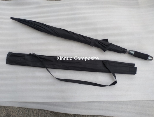 Les nervures protégeant du vent du parapluie 8 d'affaires d'hommes de parapluie de fibre de luxe noire de carbone automatiques s'ouvrent/parapluies étroites