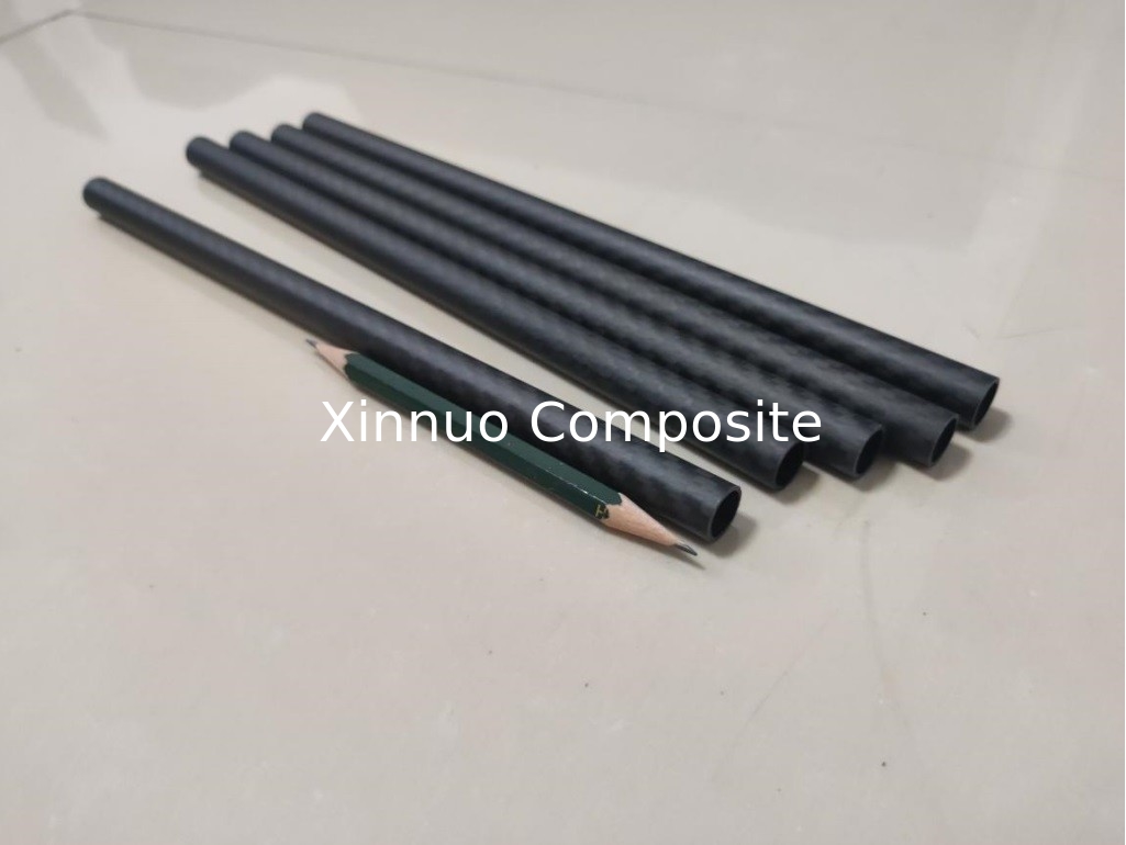 12 mm 1/2 pouces de petit diamètre 3k tubes en fibre de carbone pour drones