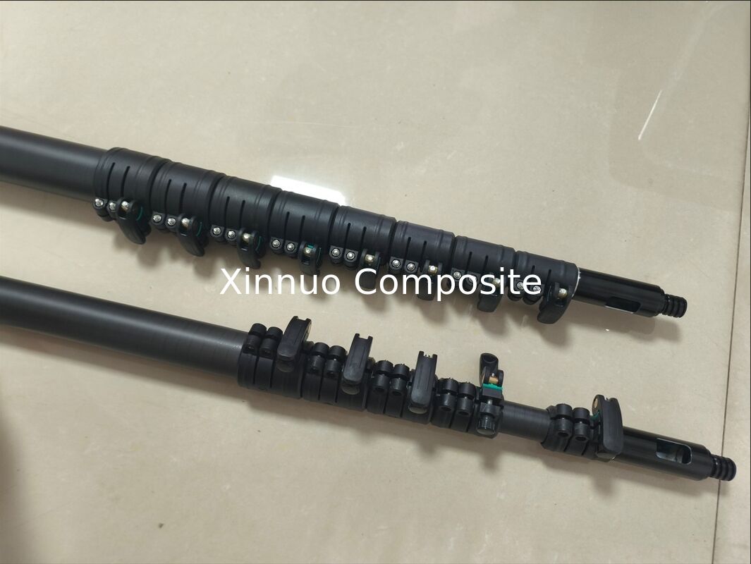 XN 20ft 30ft 40ft 45ft 50ft haut robuste tube de fibre de carbone à télescope alimenté à l'eau