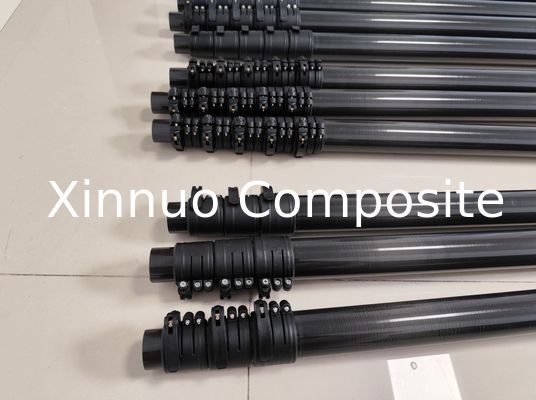 XN 18ft 20ft 25ft 30ft 35ft 40ft 50ft 60ft tige d'extension en fibre de carbone pour poteau de sauvetage poteau télescopique en fibre de carbone