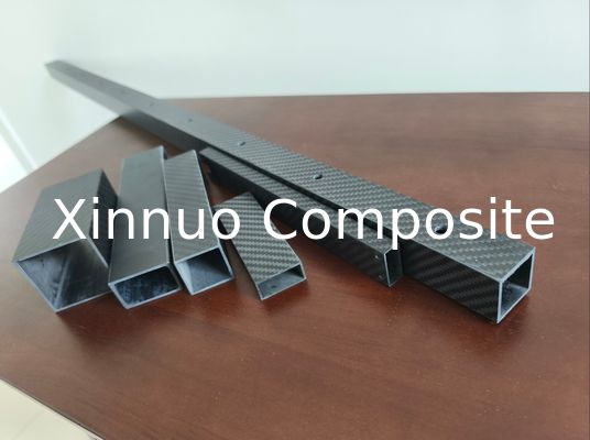 Tubes en fibre de carbone carrés de haute résistance en 3K, fabriqués en Chine