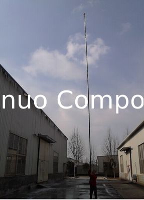 poteau de caméra de poteau de nettoyage de vitres de fibre de carbone 16 mètres de longueur